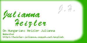 julianna heizler business card